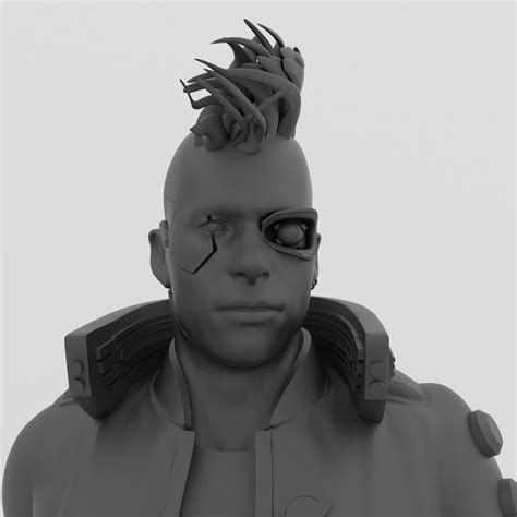 cyberpunk 2077 3d model ready to print stl file for 3d etsy