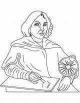 Copernicus Nicolaus sketch template