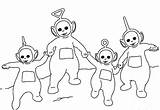 Teletubbies Coloring Pages Kids Printable Laa Colouring Clipart Holding Together Color Po Book Print Child Play Transparent Background Printcolorcraft Cartoon sketch template