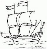 Columbus Coloring Pages Ships Christopher Mejores Getcolorings Getdrawings sketch template