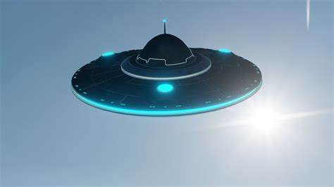 animated game ready ufo 3d model for game and animation