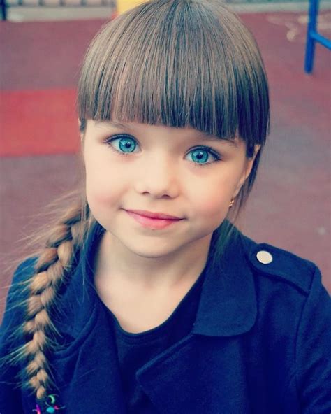 6 year old russian with beautiful blue eyes is voted the most beautiful