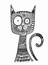 Kleurplaat Poezen Katten Katjes Tekening Yoo Downloaden Uitprinten sketch template