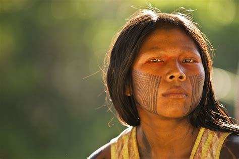 person from indigenous tribe in brazilian amazon we are the world