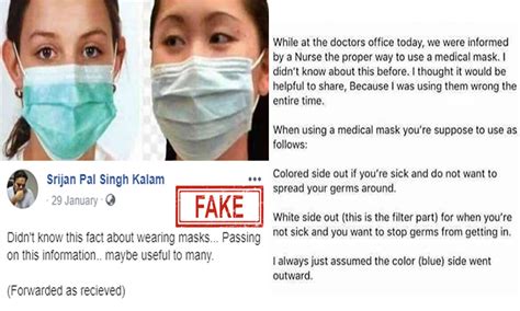 fact check viral graphic promotes wrong   wearing surgical masks