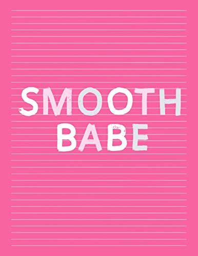 Smooth Babe Fancy Colorful Lined Journal Large College Ruled Notebook