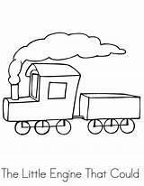 Engine Little Could Sheet Coloring Pages Book Comments sketch template