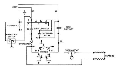 air compressor motor wiring schematic wiring diagram