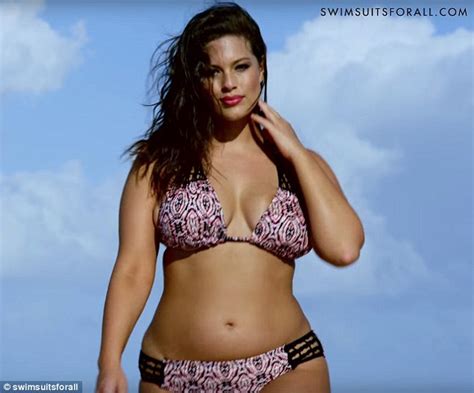 ashley graham strips down to a tiny bikini with sports illustrated s