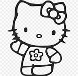 Kitty Hello Colouring Coloring Drawing Pages Book Christmas Cat Child sketch template
