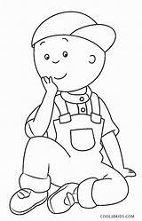 Caillou Coloring Pages Cool2bkids Sheets Kids sketch template