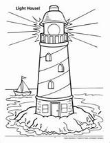 Leuchtturm Lighthouse Colorear Faro Colouring Basteln Zeichnen Veracruz Cartamodelli Fari Karikatur Taschen Lassen Leinwand Karikaturen Draussen Maritime Mano Paisajes sketch template