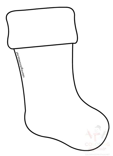 printable christmas stocking coloring pages