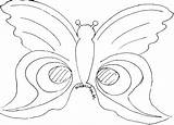 Basteln Mask Butterfly Costumes Masken Flugblatt sketch template