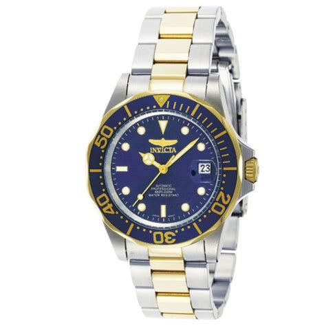 inv0074 invicta men s pro diver automatic stainless steel watch w 18k