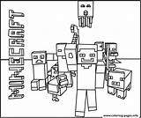 Coloring Minecraft Pages Printable Team Print Color sketch template