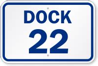 dock  sign