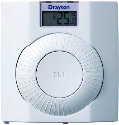 drayton  white digistat digital room thermostat heating amazoncouk home kitchen