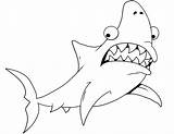 Shark Coloring Pages Printable Jaws Giant sketch template
