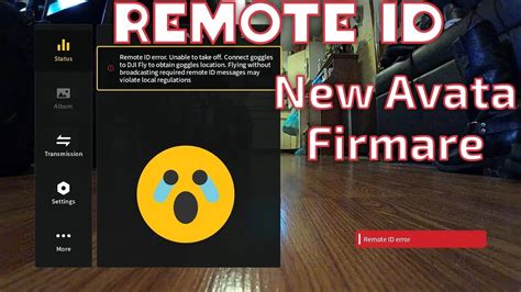 dji avata  firmware activates remote id youtube