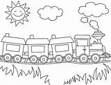 Transportation Kindergarten Colouring Tren Trains Tsgos Toddlers Vagones sketch template