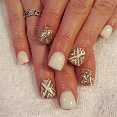 eye catching nail designs  gold glitter fashionsycom