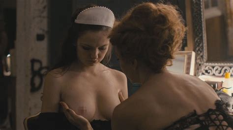 maggie gyllenhaal fondles her co star s naked boobs in