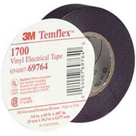 temflex  electrical tape    ft black