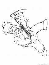 Guitare Homer sketch template