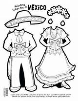 Hispanic Coloring Mariachi Heritage Paper Culture Mexican Pages Mexico Spanish Activities Doll Month Crafts Kids Drawing Dolls Printable Girl Sheet sketch template