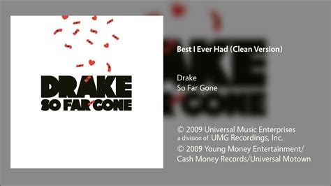 Drake Best I Ever Had Clean Version Youtube Music