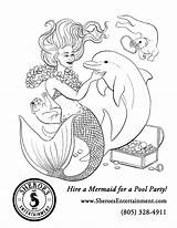 Mermaid Coloring sketch template