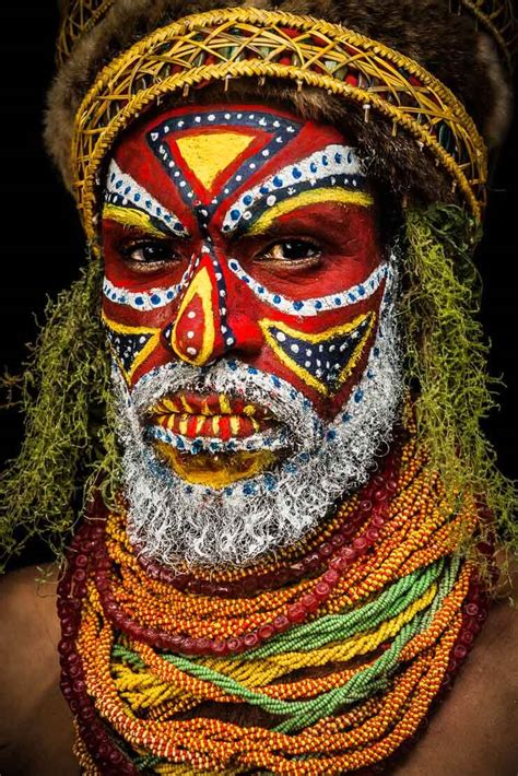 Papua New Guinea Tambul Tribes From Western Highlands