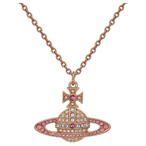 vivienne westwood kika pink gold plated pendant jewellery from