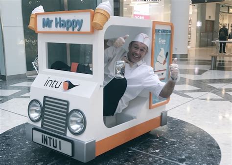 world s smallest ice cream van stops off at into lakeside