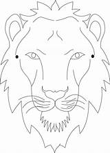 Mask Tiger Lion Pages Coloring Printable Kids Face Template Print Masks Animal Colouring Studyvillage Animals Paper Para Drawing Color Templates sketch template