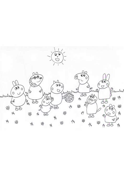 peppa pig coloring pages  personalizable coloring pages