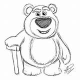 Lotso Bear Disney Drawing Drawings Easy Dibujar Cartoon Draw Sketches Pencil Character Choose Board Cute Haycock Randy Characters sketch template