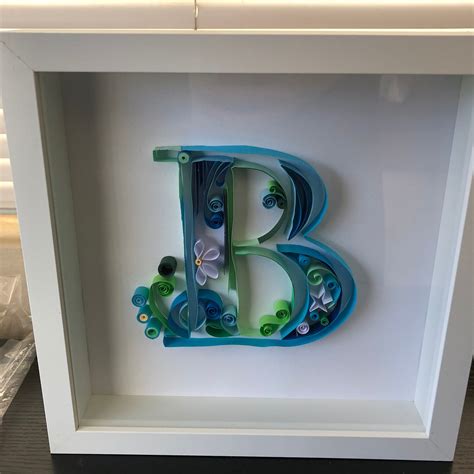 paper quilling art letter  etsy india