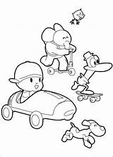 Pocoyo Coloring Pages Printable Kids sketch template