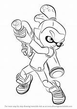 Splatoon Inkling Coloring Pages Draw Boy Drawing Male Step Drawingtutorials101 Para Colorear Tutorials 塗り絵 Printable Color Splatoons Dibujo Learn Sketch sketch template