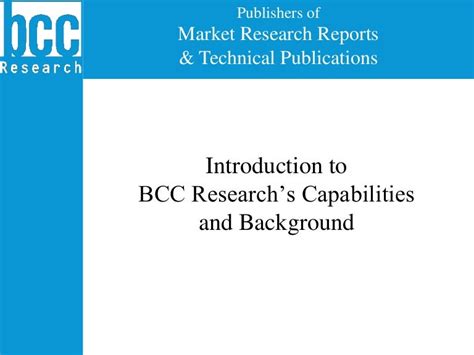bcc research
