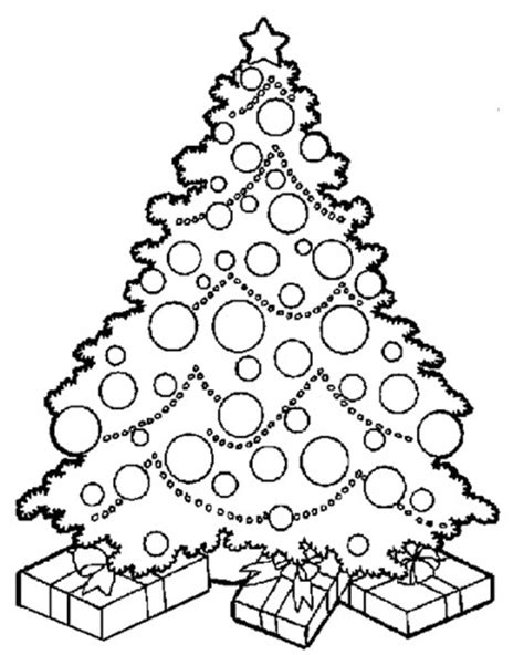 coloring pages christmas tree printable  kids adults