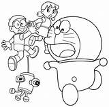 Doraemon Mewarnai Marimewarnai Bagus Kumpulan sketch template