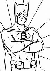 Batman Coloring Cartoon Superheroes Pages Superhero Wecoloringpage Superman Pilih Papan sketch template