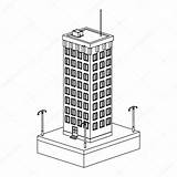 Building Tall Icon Drawing Vector Stock Illustration Jemastock Getdrawings Skyline sketch template