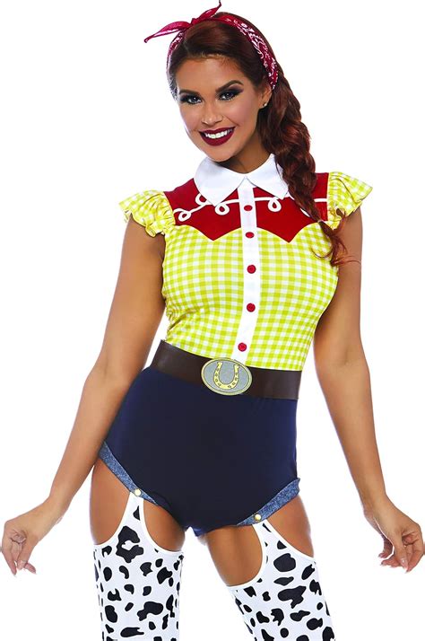 Leg Avenue Womens Vaquera Giddy Up Adult Sized Costumes Multicolor X