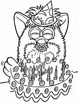 Furby Coloring Pages Kids Color Easy Printable sketch template