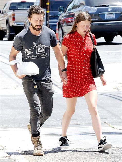 shia labeouf and girlfriend mia goth spend sober days in los angeles daily mail online