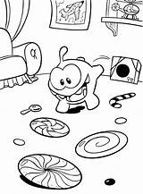 Coloring Pages Om Nom Getdrawings sketch template